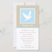 Dove Sympathy Bedank Foto Kaart (Voorkant)