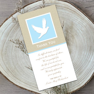 Dove Sympathy Bedank Foto Kaart