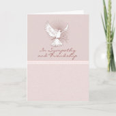 Dove Sympathy Card - In Sympathie en Vriendschap Kaart (Voorkant)