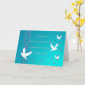 Dove Sympathy Kaart (Gele Bloem)