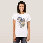 Dove, Tallit en Menorah B T-shirt (Voorkant volledig)