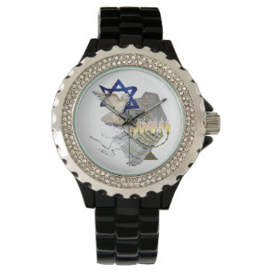 Dove, Tallit en Menorah Watch Horloge