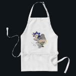 Dove Tallit Menorah Standaard Schort<br><div class="desc">Dit prachtige ontwerp omvat de Magan David,  Dove,  Tallit & Menorah.</div>