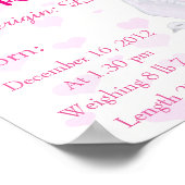 Dove Themed Name betekenend keepomwille nursery Poster (Hoek)