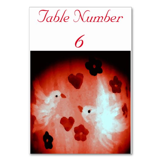 Dove Tortelduifjes Art Kaart (Voorkant)