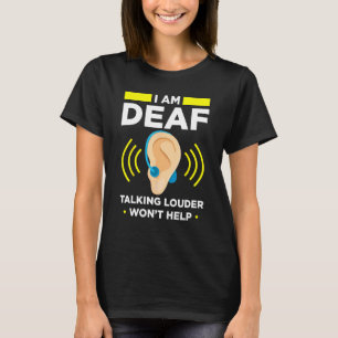 Dove trots ASL-handgebaar Hoorapparaat Handteken T-shirt