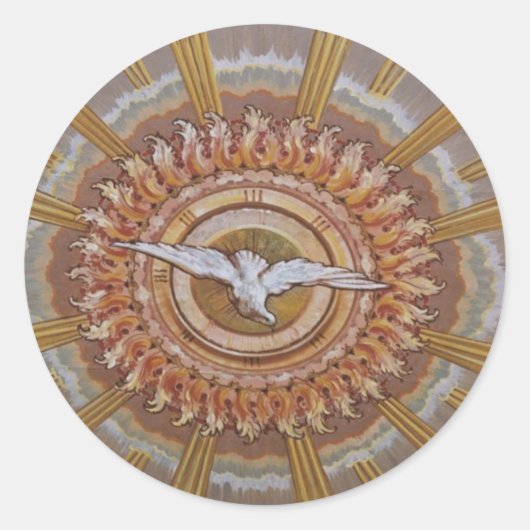 Dove van de Heilige Geest Ronde Sticker (Voorkant)