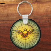 Dove van de Heilige Geest Sleutelhanger (Voorkant)