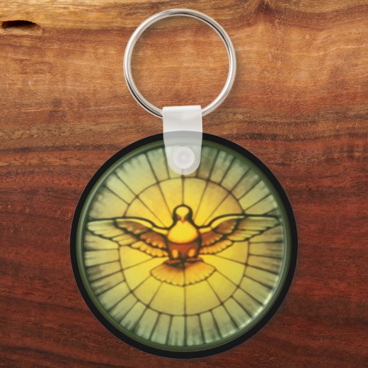 Dove van de Heilige Geest Sleutelhanger (Voorkant)