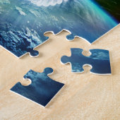 Dove van de Heilige Geest van de Vrede boven Aarde Legpuzzel (Zijkant)