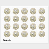 Dove van Vrede Pasen Ronde Sticker (Vel)