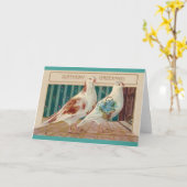  Dove Verjaardag Wenskaart Kaart (Gele Bloem)