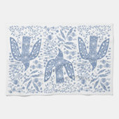 Dove Vogel Blauw Theedoek (Horizontaal)