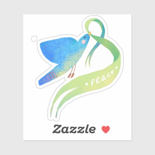 DOVE, VREDESSYMBOOL STICKER (Vel)