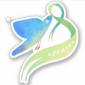 DOVE, VREDESSYMBOOL STICKER (Voorkant)