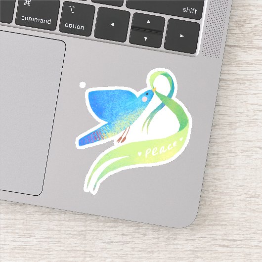 DOVE, VREDESSYMBOOL STICKER (Detail)