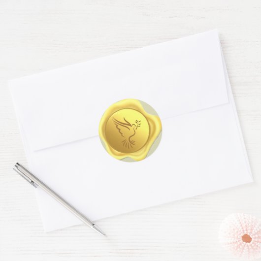 Dove Wax Seal Sticker (Envelop)
