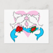 Dove Wedding Decoration Briefkaart (Voorkant)