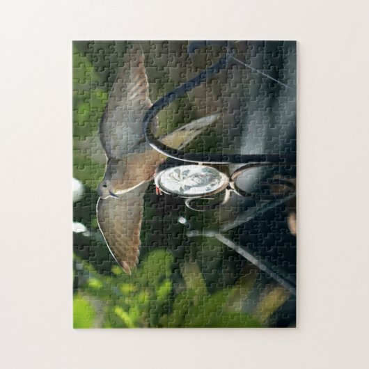 Dove Wings Spread Vogelvoeder Fotografische Vogel Legpuzzel (Verticaal)