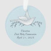 Dove with Branches, Blue, First Community Ornament (voorkant)