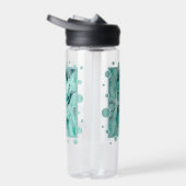 Dove With Celtic Peace Text In Aqua Tones Waterfles (Rechts)