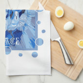 Dove With Celtic Peace Text In Blue Tones Theedoek (Quarter Fold)