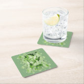 Dove With Celtic Peace Text In Green Tones Kartonnen Onderzetters (Insitu)