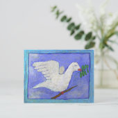 Dove with Olive Branch Briefkaart (Staand voorkant)