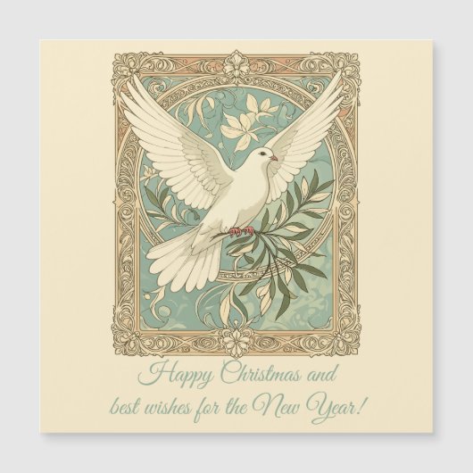 Dove With Olive Branch Christmas  (Voorkant)