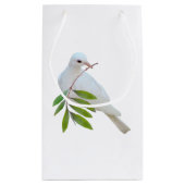 Dove with Olive Branch Gift Bag Klein Cadeauzakje (Achterkant)