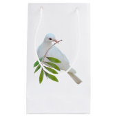 Dove with Olive Branch Gift Bag Klein Cadeauzakje (Voorkant)