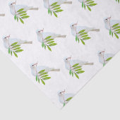 Dove with Olive Branch Tissue Paper Tissuepapier (Detail)