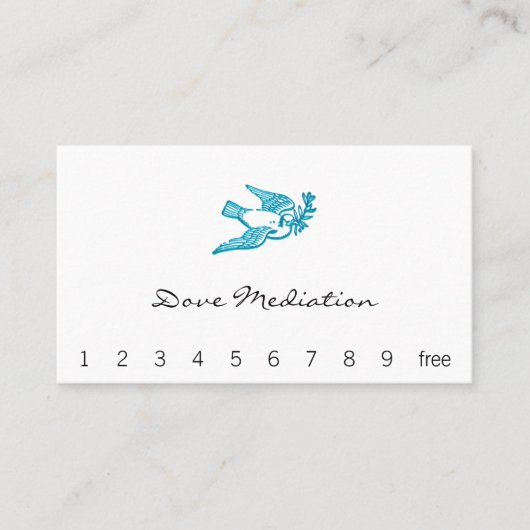 Dove with Olive Branch Visitekaartje (Voorkant)