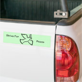 Dove World Peace Symbol Quote Bird Olive Branch Bumpersticker (Op Truck)