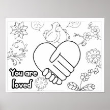 Dove you are love wellness volwassen coloring