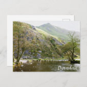 Dovedale Derbyshire, Peak District souvenir foto Briefkaart (Voorkant / Achterkant)