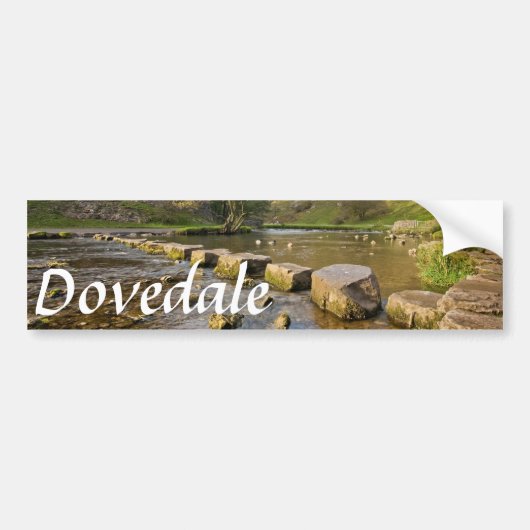 Dovedale, Derbyshire Peak District souvenir foto Bumpersticker (Voorkant)