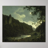 Dovedale door Moonlight [circa 1785] Poster (Voorkant)