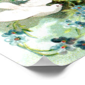 Doven, cupid, key en Heart  Valentijn Poster (Hoek)