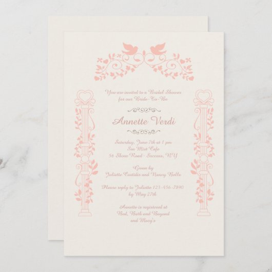 Doven en Romance Kaart (Voorkant / Achterkant)