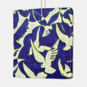 Doven in vlucht keramisch ornament (Links)