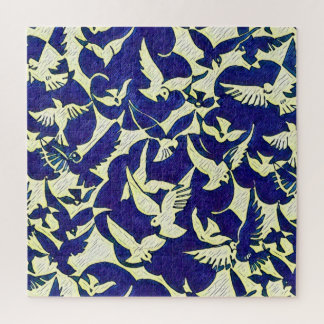 Doven in vlucht legpuzzel