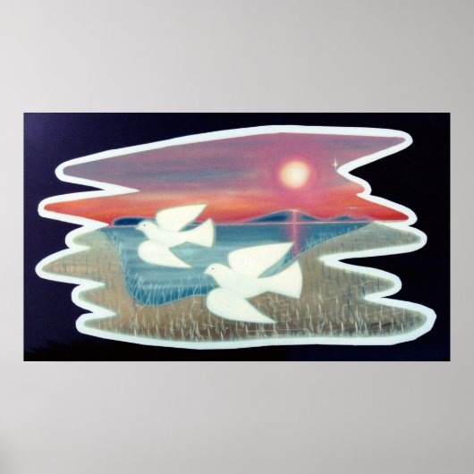 Doven in vlucht poster (Voorkant)