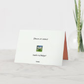 Doven op zonsonderdag kaart (Achterkant)