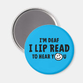 Doven, slechthorend, doofheid, gebaren taal magneet (Voorkant / Achterkant)