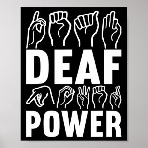 Dovencultuur ASL Gebarentaal Amerikaanse Gebarenta Poster