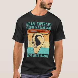 Doveng trots Gebarentaal ASL Vaardig in taal Ne T-shirt
