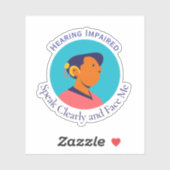 dovenpersoonssymbool sticker (Vel)