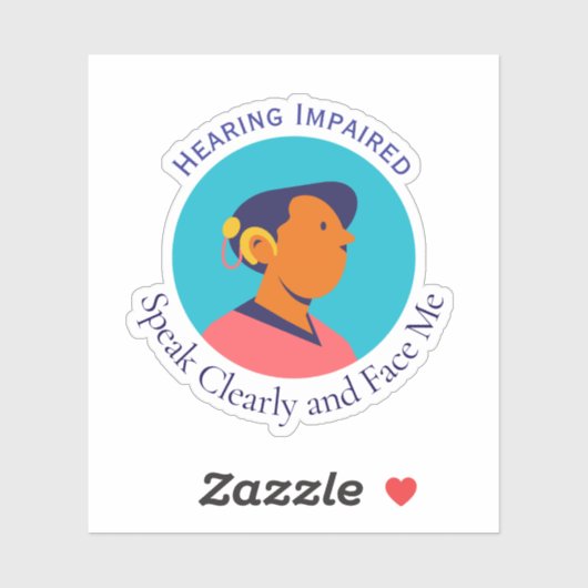 dovenpersoonssymbool sticker (Vel)