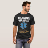 Doventaal Kunst voor Gebarentaal T-shirt (Voorkant volledig)